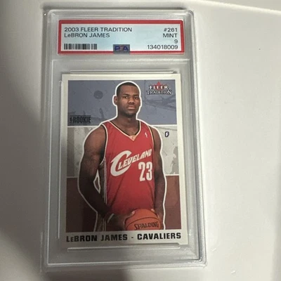 Lebron James 2003 Fleer Tradition Rookie Card! PSA 9! 🔥RC  - Image 1 of 4
