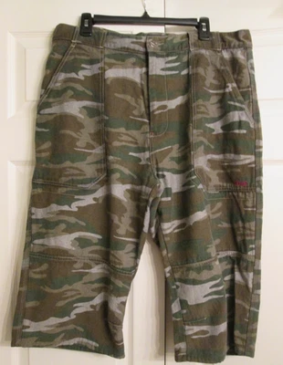 Pantalones cortos cargo genuinos SONOMA JEAN CO vintage caqui camuflaje ~ talla 38 ~ nunca usados Foto 1 de 4