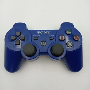 PlayStation 3 Wireless Controller Dark Blue PS3 DualShock 3 Official - Fault - Picture 1 of 11