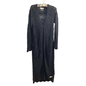Odd Molly Duster Cardigan sz 2 (M) Gray Sweater Pockets Long Sleeve Whimsigoth - Picture 1 of 12