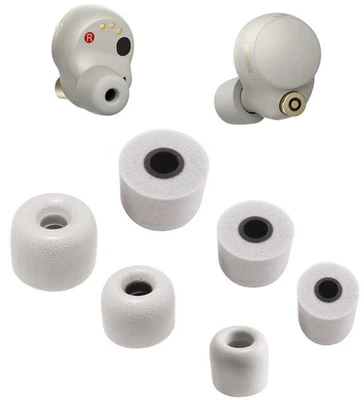 Foam Ear Tips Replacement for Sony WF-1000XM5,WF-1000XM4 Sliver, WF-XB700, Ul... - Image 1 of 4