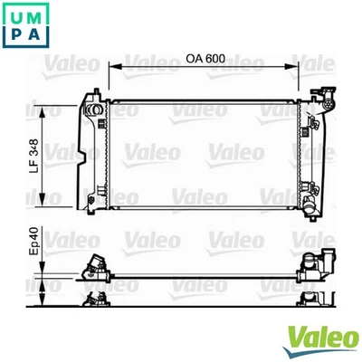 RADIATOR ENGINE COOLING 734711 FOR TOYOTA COROLLA/Verso/ALTIS/FIELDER/ALLEX 1.8L - Image 1 of 4