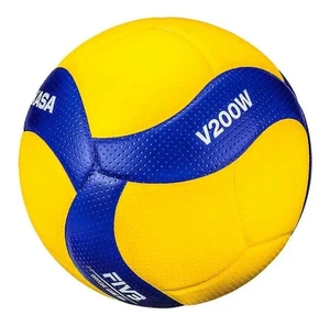 Volleyball Ball V200W Volleyball Game Official Size 5 FIVB Synthetic Leather New - Picture 1 of 7