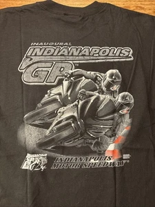 Indianapolis Motor Speedway Inaugural Motorcycle GP Black Shirt Size L 2008 - Picture 1 of 15