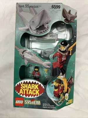 NEW LEGO 6599 Shark Attack Town Divers Submarine Vintage Retired System SEALED - Image 1 of 4