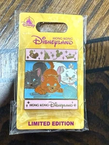 Disney Pin HKDL Flipping Slide Slider LE500 Aristocats Marie Berlioz Toulouse - Bild 1 von 6