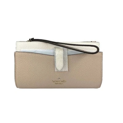 Cartera pulsera teléfono universal mediana beige cálido Kate Spade Leila  Foto 1 de 4