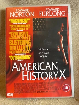 American History X DVD (1999) Edward Norton, Edward Furlong cert 18 - Image 1 of 2