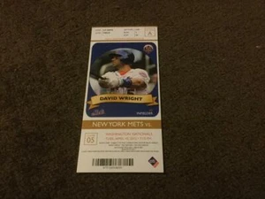 METS~2012 TICKET STUB 4/10/12 VS NATIONALS~COVER: David Wright - Picture 1 of 1