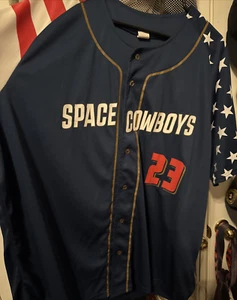 Sugar Land Space Cowboys USA 4th Of July Jersey Houston Astros Men Sz XL - Picture 1 of 4