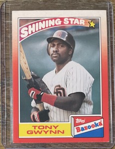 1990 Bazooka Topps #6 Tony Gwynn San Diego Padres HOF NM/MT Shining Star