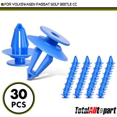 Clip de retención de panel de ajuste de 30 piezas para Volkswagen Golf Passat Beetle CC Tiguan 9 mm Foto 1 de 4