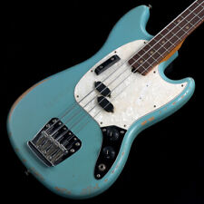 Fender JMJ Road Worn Mustang Bass Daphne Blue Rosewood 