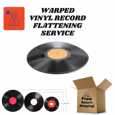 WARPED LP VINYL RECORD FLATTENING SERVICE FOR 7" 10" 12" VINYL - Image 1 of 4