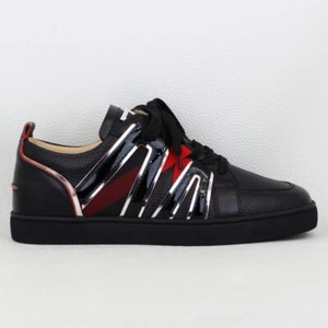 Sneakers Christian Louboutin in pelle di vitello grana Vida Viva con sovrascarpe - Foto 1 di 9