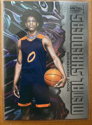 SCOOT HENDERSON #122 2022 Skybox Metal Champions METAL SHREDDERS RC BLAZERS - Image 1 of 2