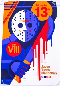 Jason Take Manhattan NYCC Screenprint - Tom Whalen 76/100 - Ships Same Day - Picture 1 of 2