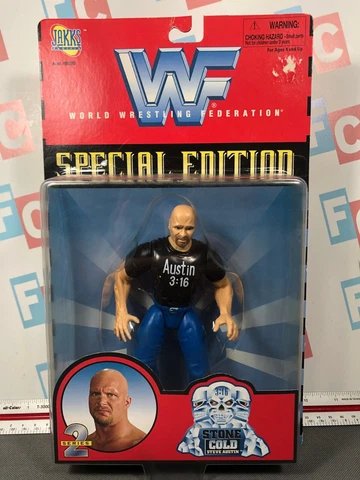 WWE WWF Wrestling Jakks Bone Crunching Action BCA Special Edition 2 Steve Austin Cover