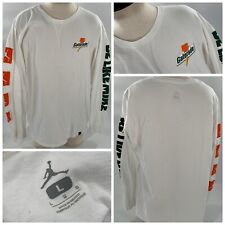 Nike Air Jordan Jumpman Gatorade LS Shirt L White Cotton Be Like Mike YGI F2-279
