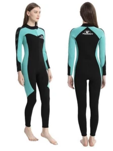NEU JINTALECO Ganzkörper Neopren Neopren Neoprenanzug mit Frontreißverschluss 4/3 mm & 3/2 mm Damen XL - Bild 1 von 16