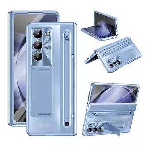 Für Samsung Galaxy Z Fold 7/6/5/4 Scharnier Ständer Cover Hülle mit Stift + Stifthalter - Bild 1 von 40
