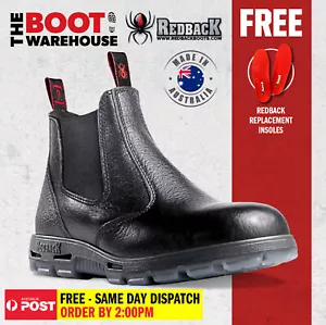 Redback USBBL Work Boots. Steel Toe Cap Safety. Elastic Sided Easy Escape Bobcat - Picture 1 of 8