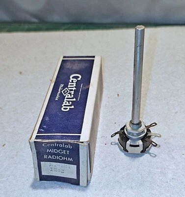 Potenciómetro CENTRALAB NT-121 1M ohmios Foto 1 de 3