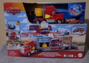 Disney Pixar Cars Colour Changers Mobile Paint Shop Mack Truck Playset  2024 - Picture 1 of 4