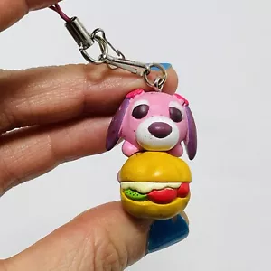 Ochak Herbata Pies Szczeniak Hamburger Figurka Pasek Charm Mini Mobilny hangtag - Zdjęcie 1 z 9