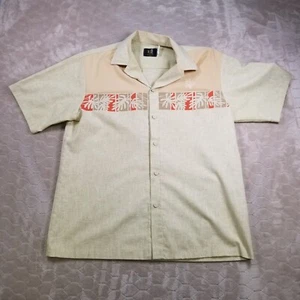 VTG Iolani Hawaiian Shirt Mens Lg Hawaii Island Button Up Short Sleeve RARE - Picture 1 of 11