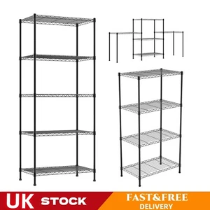 3/4/5-Tier Heavy Duty Storage Wire Shelving Unit for Restaurant Garage Wire Rack - Picture 1 of 16