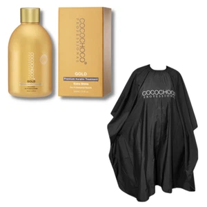 TRATTAMENTO CHERATINA BRASILIANA ORO COCOCOCO, RADDRIZZA CAPELLI 250ML & KIT MANTELLO - Foto 1 di 3