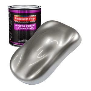 Restoration Shop Titanium Gray Metallic Acrylic Urethane Gallon Only Auto Paint - Picture 1 of 5