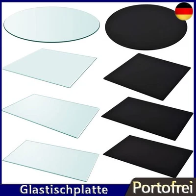 Tischplatte Gehärtetes glas Glasplatte für Esstisch Tisch Platte mehrere Auswahl - Bild 1 von 4