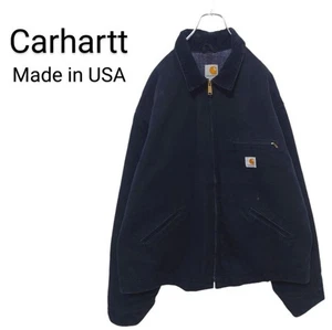 Carhartt USA Duck Detroit Jacke Schwarz 2XL Vintage Japan - Bild 1 von 13