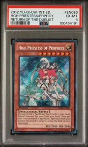 2012 YUGIOH 1ST REDU-EN020 HIGH PRIESTESS OF PROPHECY SECRET PSA 6 EX #100454191 - Picture 1 of 2