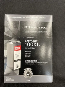 Office Depot Ink Cartridge Lexmark 100XL Black - Picture 1 of 4