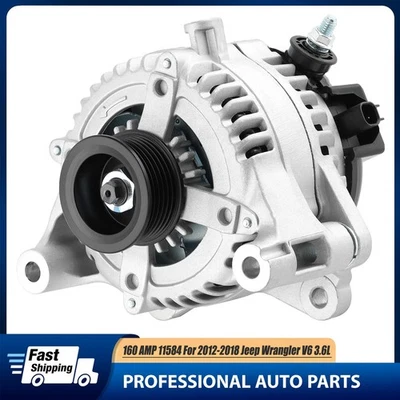 OEM Alternator for Jeep Wrangler 2012-18 Wrangler JK 2018 V6 3.6L 160A 12V 11584 Foto 1 de 4