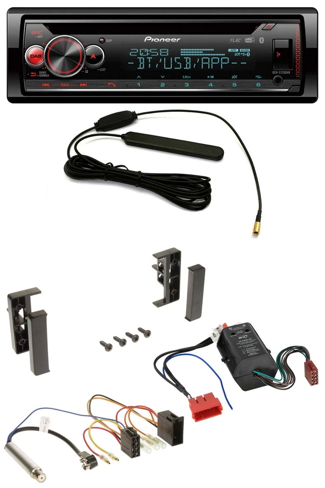Pioneer USB DAB MP3 Bluetooth CD Autoradio für Audi A2 A3 8L A6 C5 A4 B5 Bose Ak - Bild 1 von 4