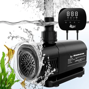 Aquarium Wasserpumpe, steuerbare Rückförderpumpe mit LCD-Display, konstanter Durchfluss M... - Bild 1 von 8