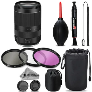 Canon RF 24-240mm IS USM Lens + UV + FLD + CPL + Blower Brush + Lens Pen - Picture 1 of 5