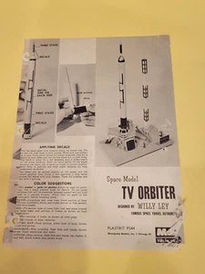 Instructions and Pamphlet for Monogram TV Orbiter - Picture 1 of 4