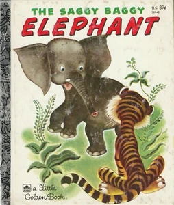 1974 The Saggy Baggy Elephant Little Golden Book   Children - Imagen 1 de 1