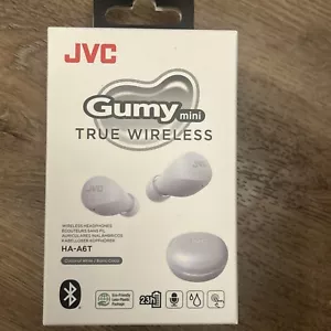 JVC Gumy Mini True Wireless InEar Earbuds/Earphones - White HA-A6T - Brand New - Picture 1 of 1