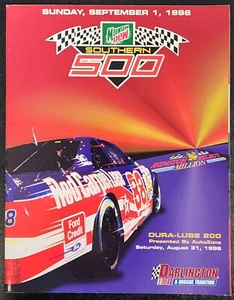 Darlington Raceway NASCAR Mountain Dew Southern 500 Program 1996 - Imagen 1 de 4