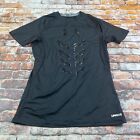 (H) Under Armour Boy's Fitted HeatGear Compression Shirt UPF50+ YLG L Black