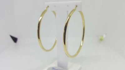 ORECCHINI A CERCHIO GRANDI DIMENSIONI ORO GIALLO 750 18KT 5,3 GRAMMI (4280) - Immagine 1 di 4