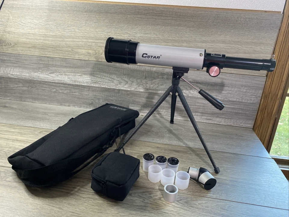 CSTAR OPTICS 70 POWER TELESCOPE MODEL TT-70CC FL:420MM w Bag & Extra Eyepieces - Image 1 of 4