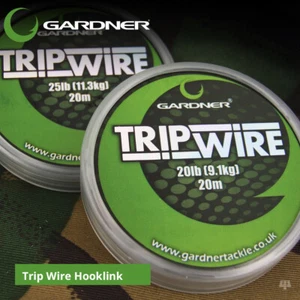 Gardner Tackle Trip Wire Hooklink - Carp Tench Coarse Chod Stiff Fishing Line - Picture 1 of 1