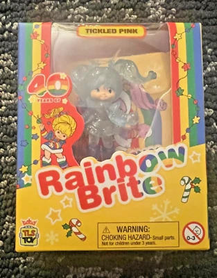 Rainbow Brite Tickled Pink 40th Anniversary Chee Bee  BLUE GLITTER CHASE HTF - Image 1 of 4